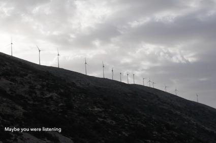 Frouke Wiarda still from film Wind machine